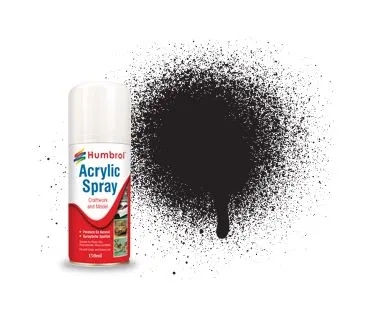 Acrylic Spray: 33 - Black - Matt - (150ml)