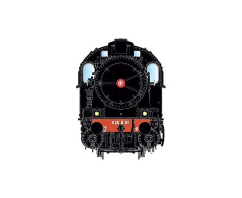 SNCF, locomotive à vapeur 2-040 D 65, dépôt de Calais, ép. III, avec décodeur sonore