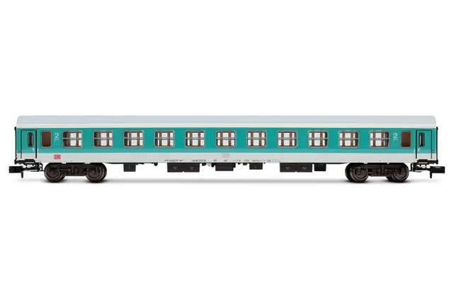 DB AG, 3-tlg. Set Nahverkehrswagen, in mintgrün/weißer Lackierung, bestehend aus 1 x ABDomsb und 2 x Bom, Ep. V