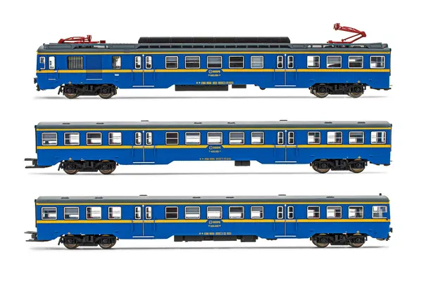 RENFE, coffret de 3 unités, automotrice électrique 440, livrée original bleu/jaune, ép. IV, avec décodeur sonore