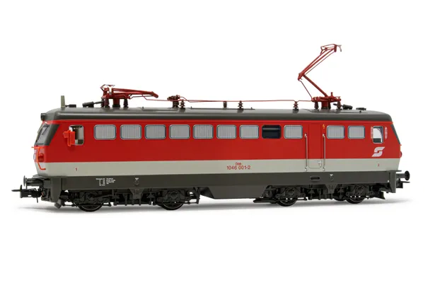 ÖBB, locomotiva elettrica 1046 001-2, livrea rossa/grigio, ep. V, con DCC Sound decoder