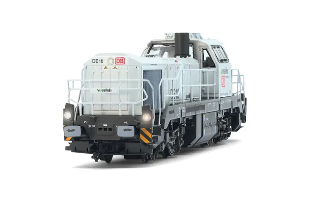 DB/NorthRail, 4-axle diesel locomotive Vossloh DE 18, grey livery, ep. VI