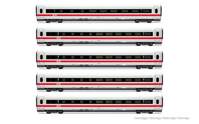 DB AG, set di 5 carrozze aggiuntive per ICE-1 HL1751 (1 x 1ª classe + 4 x 2ª classe), “Landshut”