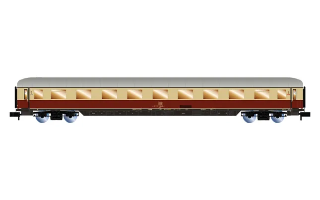 AKE, 3-tlg. Set „Rheingold", Set 1/2, bestehend aus 1 x Aussichtswagen ARDm + 1 x Clubwagen WGmh + 1 x Wagen Avmz, Ep. VI