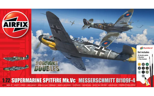 Supermarine Spitfire Mk.Vc vs Bf109F-4 Dogfight Double