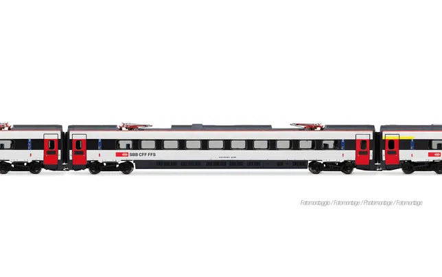SBB, 4-unit base pack of ETR 610, 1st series, ICN livery with red doors