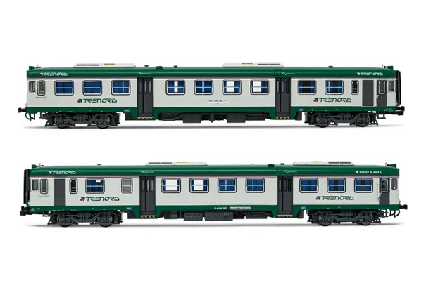 Trenord, 2-unit pack of diesel railcars ALn 668 1000, motorized unit + dummy, period VI