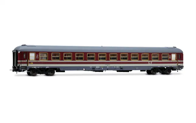 FS, 3-unit pack "Alpen-Express" 2/2, 2x UIC-X 2nd class red/grey + luggage van UIC-X '70 grey, ep. IVb