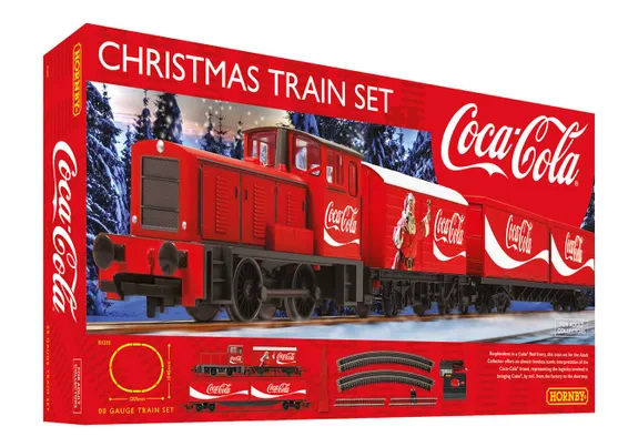 Set de Train de Noël Coca-Cola - version avec prise européenne