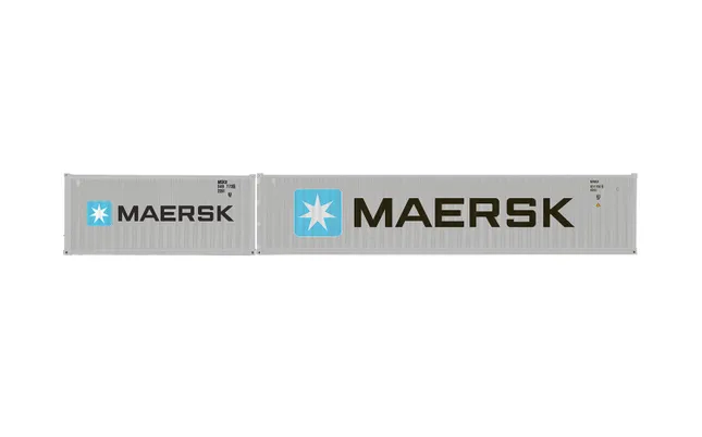Maersk, Container Pack, 1 x 20' and 1 x 40' Containers - Era 11