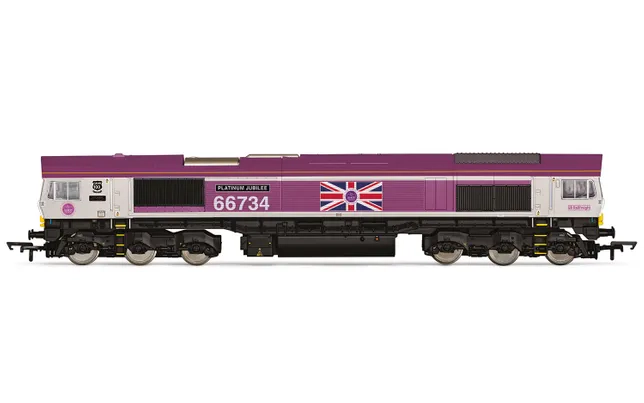 GBRf, Class 66, Co-Co, 66734 'Platinum Jubilee' - Era 11