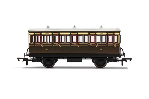 GWR, 4 Wheel Coach, 3rd Class, 1882 - Era 2/3