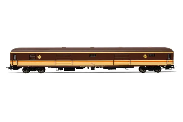 RENFE, luggage van D11-11400, "Estrella" livery, period IV. Suitable AC wheelsets for this item: HC6102 (10,50 x 24,50 mm)