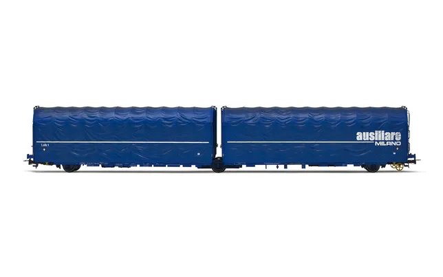 FS, 3-axle articulated tarpaulin wagon type Lails 23 83 420 7 850-4, AUSILIARE MILANO, ep. IV-V