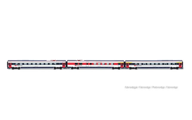 SBB, set aggiuntivo di 3 unità ETR 610, 1ª serie, livrea ICN con porte rosse