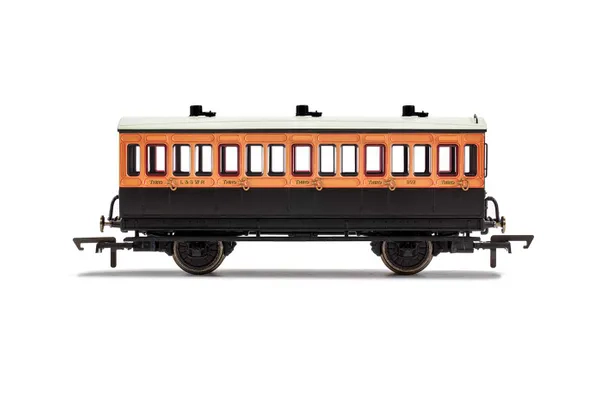 LSWR, 4 Wheel Coach, 3rd Class, 302 - Era 2