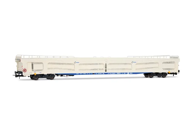 RENFE, plataforma autoexpreso DDMA, decoración blanca, con rejillas antivandálicas, ép. V