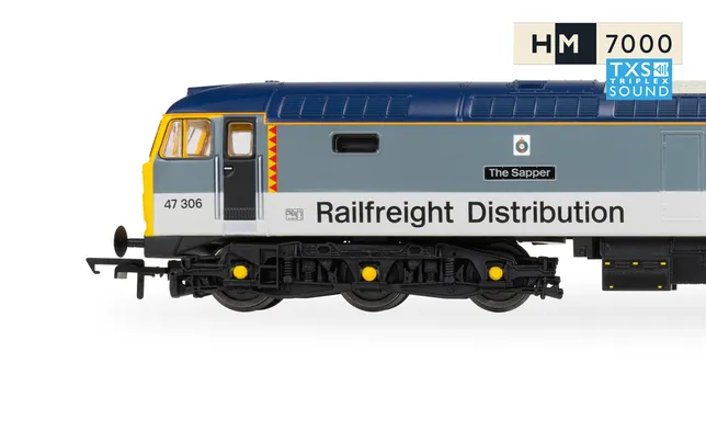 RailRoad - Railfreight Distribution - Class 47 - 'The Sapper' 47306 (DCC Sound Fitted)