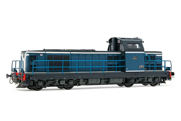 SNCF, diesel locomotive class BB 66105, 2nd subseries, blue/white livery, period III-IV