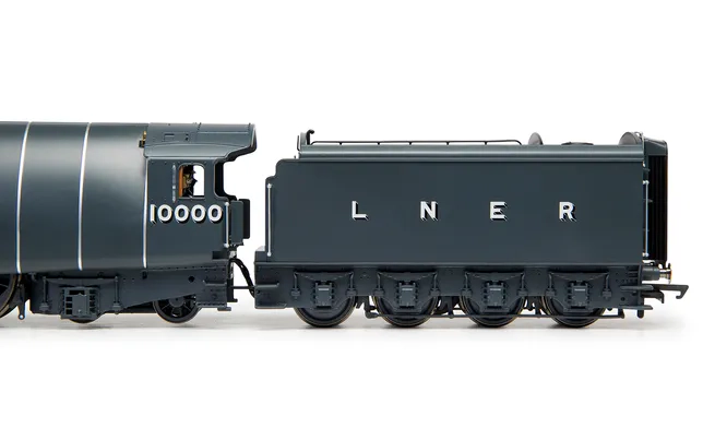 LNER, Class W1 'Hush Hush', 1935 (Double Blast Pipe), 4-6-4, 10000 - Era 3