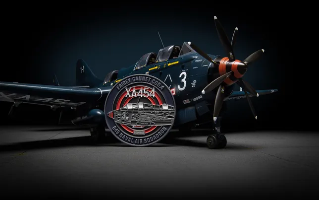 Fairey Gannet 'XA454' COD.4 + Collectors Coin