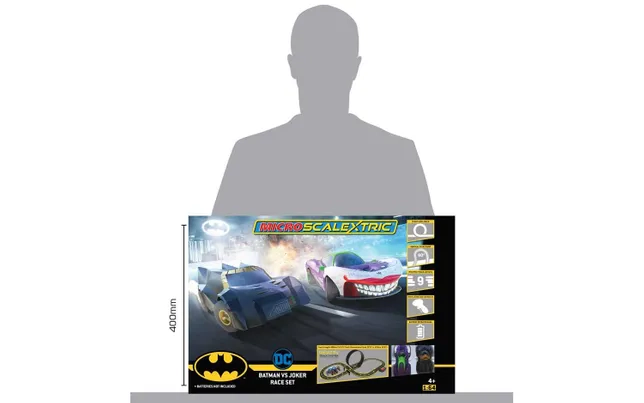 Micro Scalextric Batman vs Joker Set Battery Powered Race Set