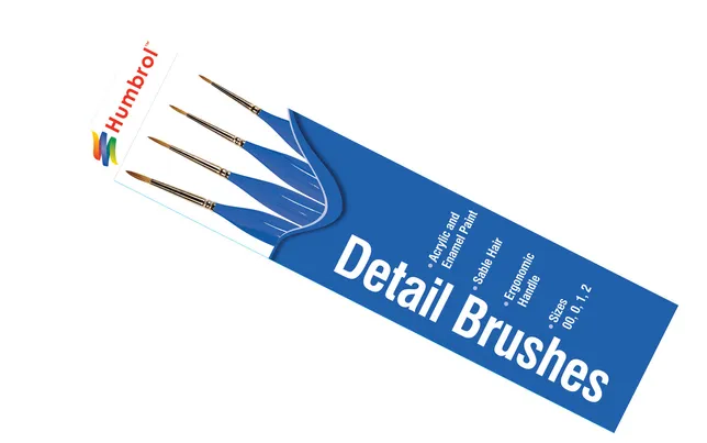 Detail Brush Pack - (Sizes: 00/0/1/2)