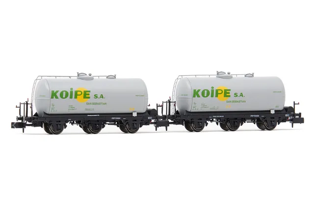 RENFE, 2-unit pack of 3-axle tank wagons, Koype livery, ep. IV