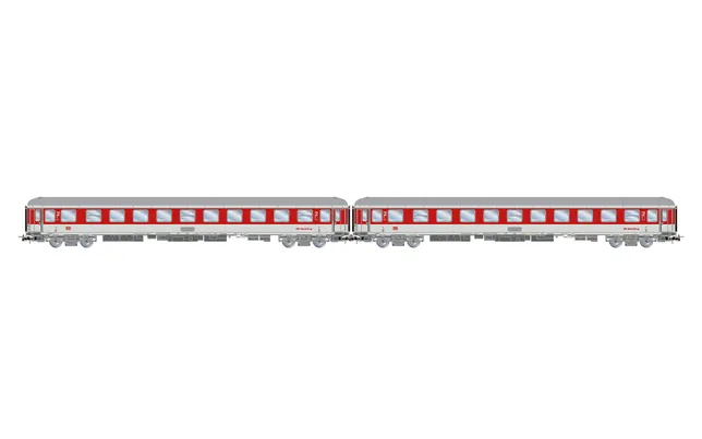 DB Nachtzug, 2-unit set of couchettes Bvcmz248, white/red livery, ep. V