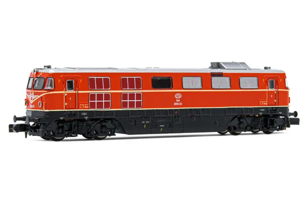 ÖBB, locomotora diesel clase 2050.02, decoración bermellón con pequeño triángulo blanco, ép. IV, con decoder DCC