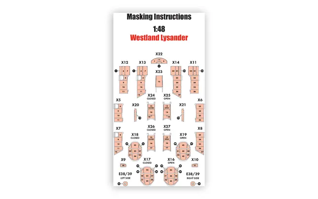 Masking Set - Westland Lysander (A07116)