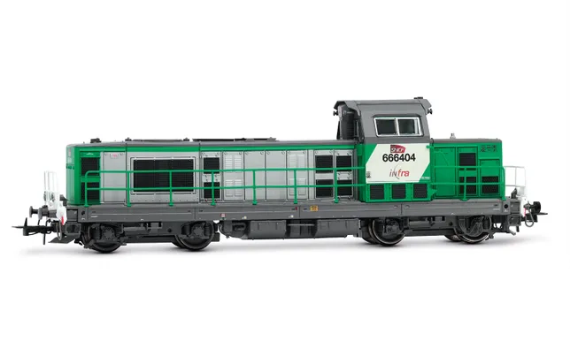 SNCF, locomotive diesel BB 66400, livrée verte, « FRET », ép. VI, avec décodeur sonore