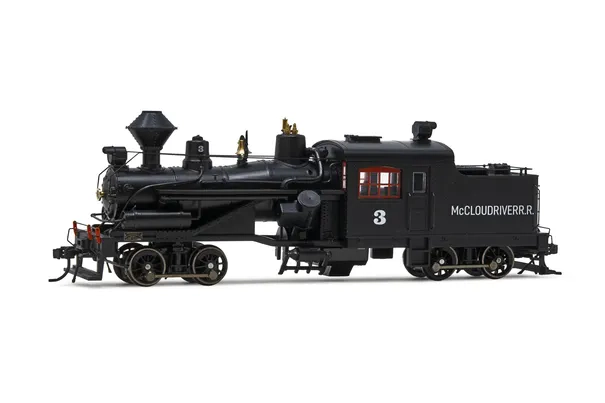 Heisler steam locomotive, 2-truck model, "McCloud River Railroad #3", ep. III
