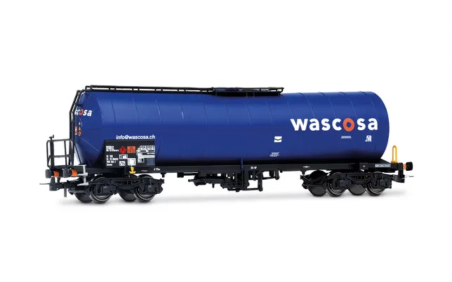 WASCOSA, 4-achs. Kesselwagen, blaue Farbgebung, Ep. VI