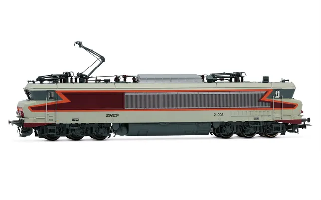 SNCF, locomotive électrique CC 21003, livrée béton, ép. IV