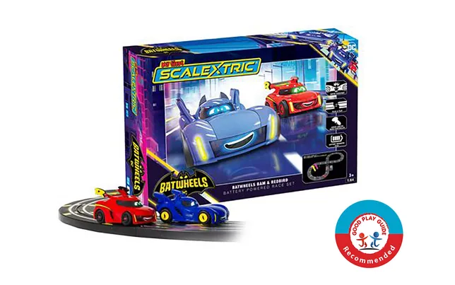My First Scalextric - Batwheels Bam vs Red Bird Race Set (Battery Powered)