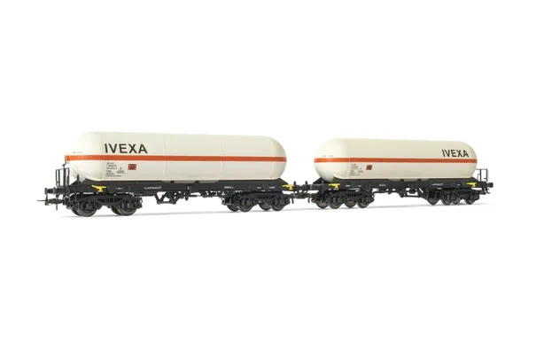 Electrotren (H0 1:87), RENFE, 2-unit set 4-axle tank wagons Zags, IVEXA livery, period V-VI