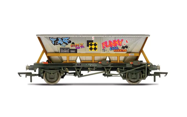 BR, HAA wagon with graffiti, 355855 - Era 8