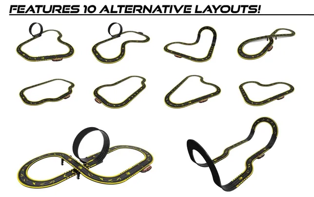 Micro Scalextric Batman vs Joker Race Set