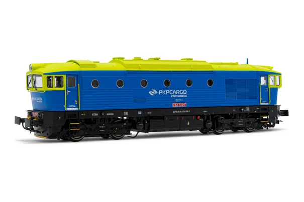 PKP Cargo International, locomotiva diesel 753.7, livrea blu/verde chiaro, ep. V-VI