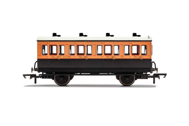 LSWR, 4 Wheel Coach, 1st Class, 123 - Era 2