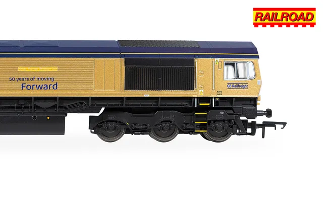 RailRoad: GB Railfreight - Class 66 - 66301 ‘Drax Power Station 50’ - Gold Livery (Drax 50th Anniversary)