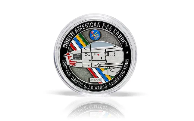 North American F-86F Sabre + Collectors Coin