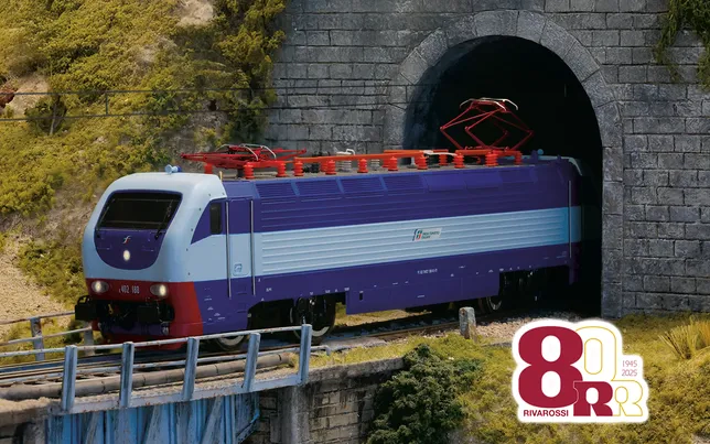 FS, electric locomotive E.402B "Treni Turistici Italiani", ep. VI, 80th Rivarossi anniversary