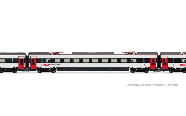 SBB, 4-unit base pack of ETR 610, 1st series, ICN livery with red doors