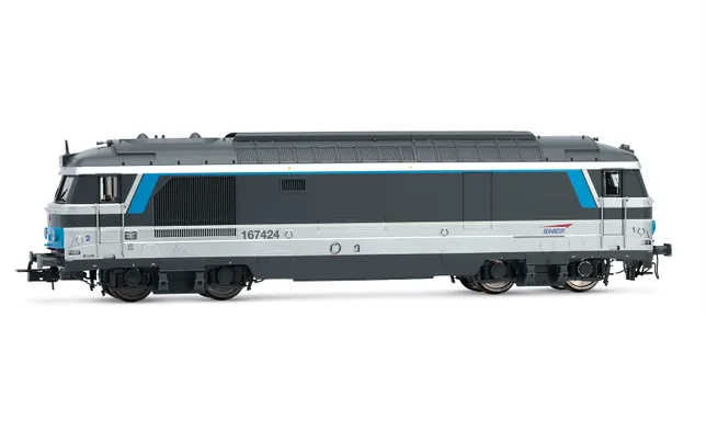 SNCF, locomotive diesel BB167424 avec parois plates, livrée « Multiservice », ép. VI, avec décodeur sonore