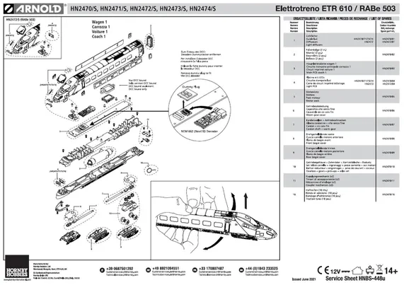 Elettrotreno ETR 610 / RABe 503 Leichte Diffusoren