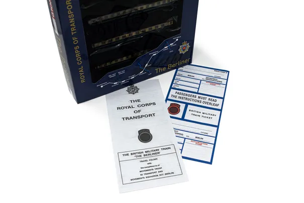 RCT, 4-unit set of coaches "The Berliner", blue/beige livery, period IV. British Army of the Rhine.