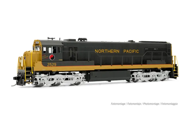 Northern Pacific, U25c Phase IIIb Running number #2529, with DCC sound decoder
