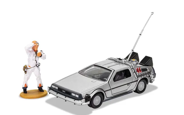Back to the Future DeLorean and Doc Brown Figurine